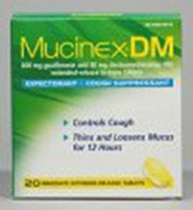 Picture of Cold and Cough Relief Mucinex® DM 600 mg - 30 mg Strength Tablet 20 per Box63824005632