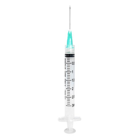 Picture of Syringe with Hypodermic Needle SOL-M™ 3 mL 21 Gauge 1 Inch Detachable Needle Without Safety1832110
