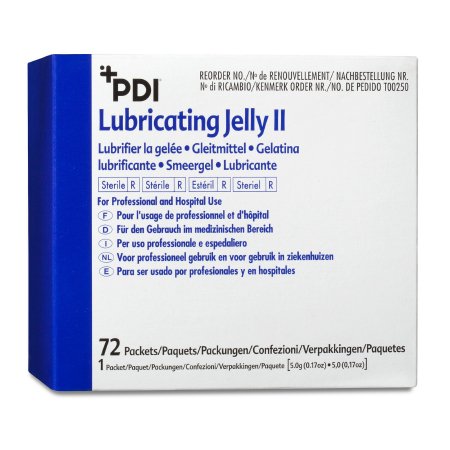 Picture of Lubricating Jelly PDI® Lubricating Jelly II 5 Gram Individual Packet SterileT00250