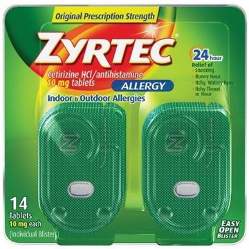 Picture of Allergy Relief Zyrtec® 10 mg Strength Tablet 14 per Box30312547204324