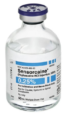 Picture of Sensorcaine® Bupivacaine HCl 0.25%, 2.5 mg / mL Injection Multiple Dose Vial 50 mL63323046557