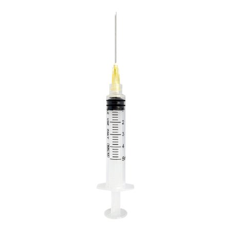 Picture of Syringe with Hypodermic Needle SOL-M™ 5 mL 20 Gauge 1-1/2 Inch Detachable Needle Without Safety1852015