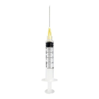 Picture of Syringe with Hypodermic Needle SOL-M™ 5 mL 20 Gauge 1-1/2 Inch Detachable Needle Without Safety1852015