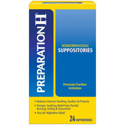 Picture of Hemorrhoid Relief Preparation H® Rectal Suppository 24 per Box00573288320
