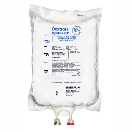 Picture of Caloric Agent Dextrose / Water 70% Injection Pharmacy Bulk Package 2,000 mLS8705