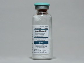 Picture of Solu-Medrol® Methylprednisolone Sodium Succinate, Preservative Free 1000 mg / 8 mL Injection Single Dose Vial 8 mL00009001820