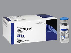 Picture of Protonix® IV Pantoprazole Sodium 40 mg Injection Vial00008092360