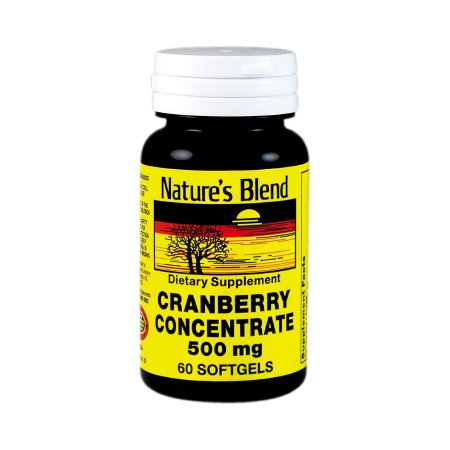 Picture of Herbal Supplement Nature's Blend Cranberry Concentrate 500 mg Strength Softgel 60 per Bottle Cranberry Flavor54629000020