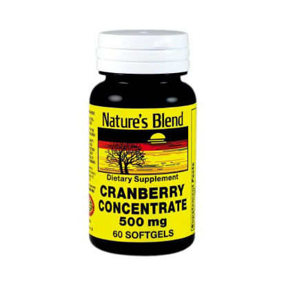 Picture of Herbal Supplement Nature's Blend Cranberry Concentrate 500 mg Strength Softgel 60 per Bottle Cranberry Flavor54629000020