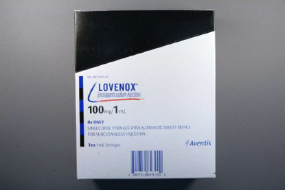 Picture of Lovenox® Enoxaparin Sodium, Preservative Free 100 mg / mL Injection Prefilled Syringe 1 mL00075062300