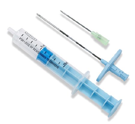 Picture of Epidural Tray Portex® Single Shot Tuohy, Fixed Wing 18 Gauge 3-1/2 Inch4971-18