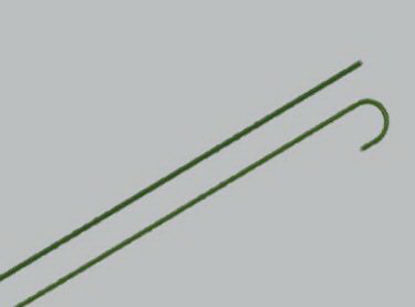 Picture of Fixed-Core Wire Guide PTFE-Coated Stainless Steel, 0.38 Inch Diameter, 145 cm Length, 6 cm Taper Length, 2.5 cm Floppy Tip Length, 3 mm Tip Curved Radius, Safe-T-J® TipG00541