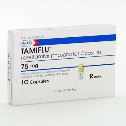 Picture of Tamiflu® Oseltamivir Phosphate 75 mg Capsule Blister Pack 10 Capsules00004080085
