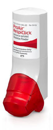 Picture of ProAir® RespiClick Albuterol Sulfate 90 mcg Powder Metered Dose Inhaler 200 Doses59310058020