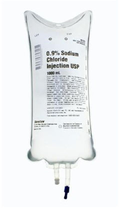 Picture of Replacement Preparation Sodium Chloride, Preservative Free 0.9% IV Solution Flexible Bag 1,000 mL2B1324X