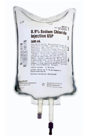 Picture of Replacement Preparation Sodium Chloride, Preservative Free 0.9% IV Solution Flexible Bag 500 mL2B1323Q