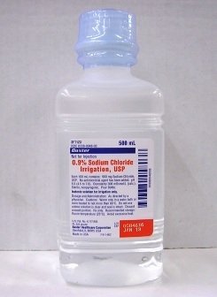 Picture of Irrigation Solution Sodium Chloride, Preservative Free 0.9% Not for Injection Bottle 500 mL2F7123