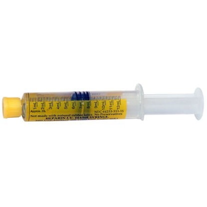Picture of Heparin IV Flush Heparin Sodium, Porcine, Preservative Free 100 U / mL Solution Prefilled Syringe, Partial Fill 5 mL Fill in 12 mL SyringeMIH-3335