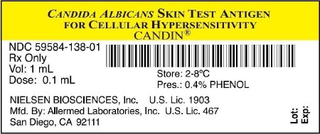 Picture of Candin® Allergenic Antigen Candida Albicans Scratch Test Multiple Dose Vial 1 mL59584013801