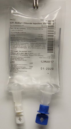 Picture of freeflex® Replacement Preparation Sodium Chloride 0.9% IV Solution Flexible Bag 100 mL1727170103