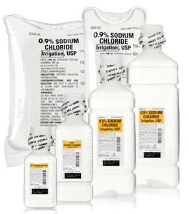 Picture of Irrigation Solution Sodium Chloride, Preservative Free 0.9% Not for Injection Flexible Bag 3,000 mL797208