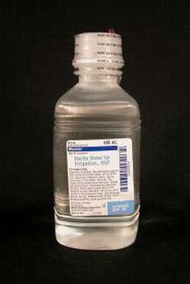 Picture of Irrigation Solution Sterile Water for Irrigation Not for Injection Bottle 500 mL2F7113