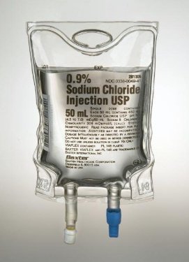 Picture of Replacement Preparation Sodium Chloride, Preservative Free 0.9% IV Solution Flexible Bag 50 mL2B1308