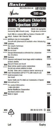 Picture of Replacement Preparation Sodium Chloride 0.9% IV Solution Flexible Bag 500 mLUE1323D
