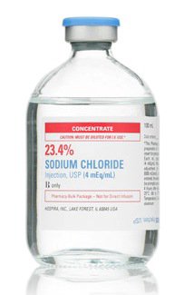 Picture of Concentrated Replacement Preparation Sodium Chloride, Preservative Free 23.4%, 4 mEq / mL Injection Multiple Dose Vial 100 mL00409114102