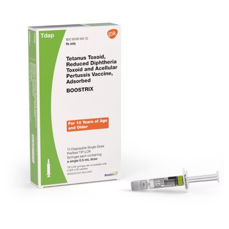Picture of Boostrix® Tdap Booster Vaccine 10 Years of Age and Older Tetanus Toxoid, Reduced Diphtheria Toxoid and Acellular Pertussis Vaccine, Adsorbed Injection Prefilled Syringe 0.5 mL58160084252