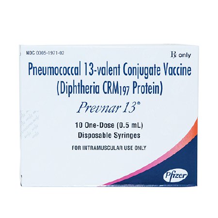 Picture of Prevnar 13® Pneumonia Vaccine Children 6 Weeks Through 5 Years of Age and Adults 50 Years of Age and Older Pneumococcal 13-valent Conjugate Vaccine [Diphtheria CRM197 Protein], Preservative Free Injection Prefilled Syringe 0.5 mL00005197102