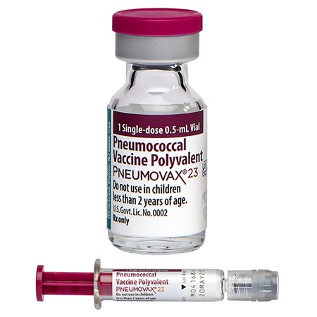 Picture of Pneumovax® 23 Pneumonia Vaccine Adults 50 Years of Age and Older Pneumococcal 23 Vaccine Polyvalent 25 mcg / 0.5 mL Injection Prefilled Syringe 0.5 mL00006483703