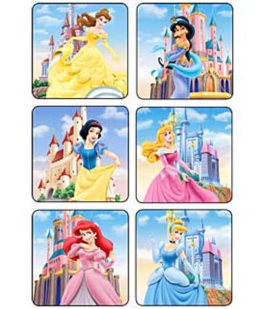 Picture of Disney® 90 per Unit Princesses Castles Sticker2138P