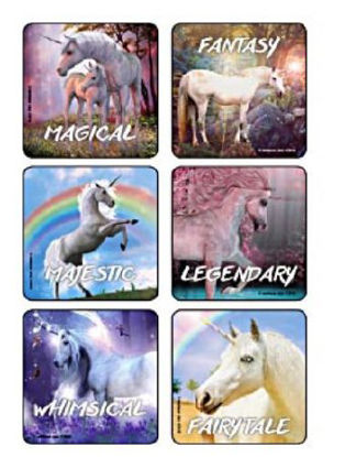 Picture of Kids Love Stickers® 90 per Unit Fantasy Unicorns Sticker2956