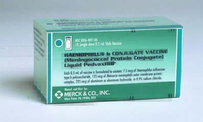 Picture of PedvaxHIB® Haemophilus Influenzae Type b Vaccine (Hib) Children 2 to 71 Months of Age 7.5 mcg / 0.5 mL Injection Single Dose Vial 0.5 mL00006489700