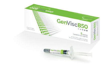 Picture of GenVisc 850® Sodium Hyaluronate 10 mg / mL Injection Prefilled Syringe 2.5 mL50653000601