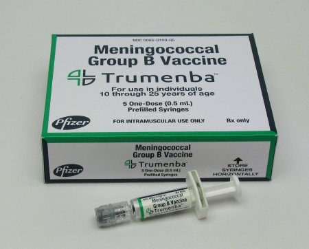 Picture of Trumenba® Meningitis Vaccine For Individuals 10 Through 25 Years of Age Meningococcal Group B Vaccine 120 mcg / 0.5 mL Injection Prefilled Syringe 5 Syringes00005010005