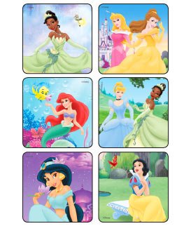 Picture of Kids Love Stickers® 90 per Unit Disney Princesses New Classics Sticker1410P