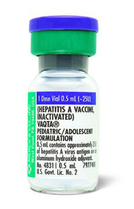 Picture of Vaqta® Hepatitis A Vaccine Pediatric / Adolescent, 12 Months Through 18 Years of Age 25 Unit / 0.5 mL Injection Single Dose Vial 0.5 mL00006483141