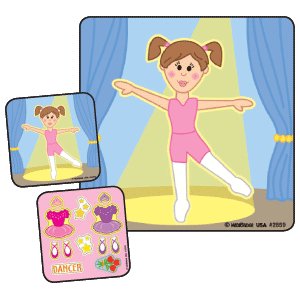 Picture of Make-A-Sticker™ 90 per Unit Ballerina Make - A - Sticker , Assorted Sticker2859