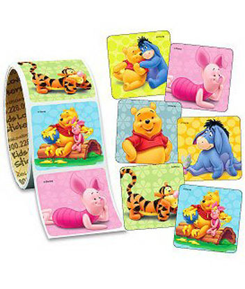 Picture of 100 per Unit Pooh and Pals StickerVL113
