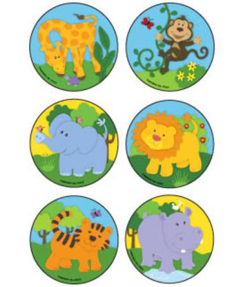 Picture of Kids Love Stickers® 90 per Unit Baby Zoo Animals , Assorted Sticker2842