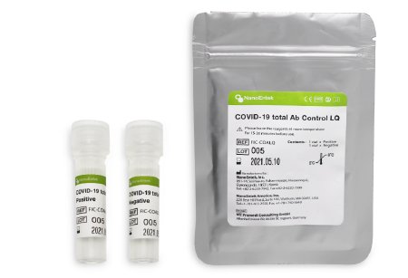 Picture of Antibody Test Control Kit NanoEntek COVID-19 Total Ab Positive Level / Negative LevelFRCOAC-012