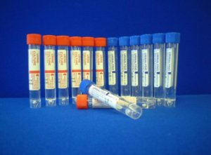 Picture of Urine Transport Vial Polypropylene 10 mL Red Screw Cap366-04-06-5A