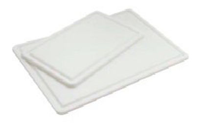 Picture of Dissecting Board SHURCut™ 0.5 X 12 X 18 Inch, White, Reusable, Spill Containment Border, Rubber Feet, Radiused Edges, Chemical and Stain ResistantSC-HDPE-1