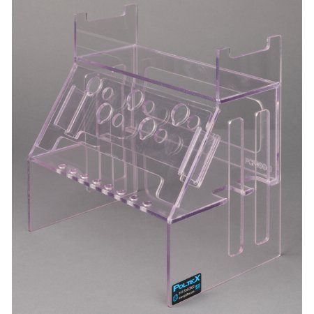 Picture of PCR Hood Organizer 1/4 Inch Thick PETG For man Standard Size Pipettors and TipsPCRHOOD