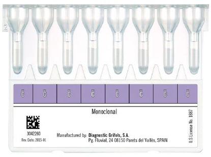 Picture of Column Card DGgel® 8 Anti-c (x8) Blood Grouping Test C Antigen Determination For Reagent Red Blood Cells 0.8%, Antisera for DG Gel Cards, and DG Gel Instruments 400 Tests210123