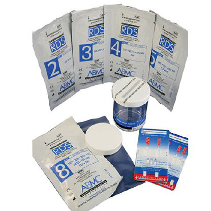 Picture of Drugs of Abuse Test Rapid Drug Screen® RDS® 5-Drug Panel AMP, COC, mAMP/MET, OPI300, THC Urine Sample 25 Tests10-5M1-030