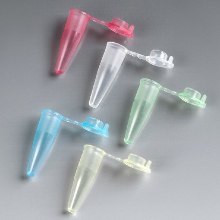 Picture of PCR Tube Conical Bottom Plain 0.2 mL Without Color Coding Hinged Snap Cap Polypropylene Tube110571N