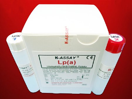 Picture of Reagent Kit K-ASSAY® Cardiac / Lipids / General Chemistry Lipoprotein (a) For Two-Reagent Automated Analyzers that use Multi-Point Calibration Method 60 Tests R1: 3 X 21 mL, R2: 1 X 9 mLKAI-017
